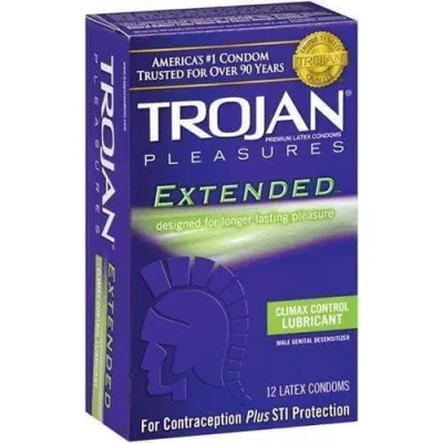 Trojan Pleasures Extended Pleasure 12 Pack