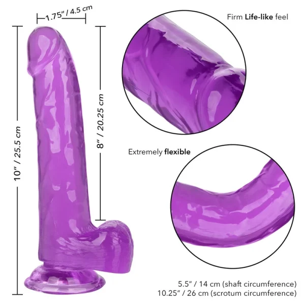 Calexotics Size Queen Purple 8"