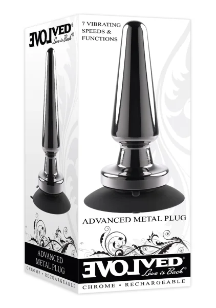 Advanced Metal Plug Rechargeable Vibrating Butt Plug By Evolved Novelties