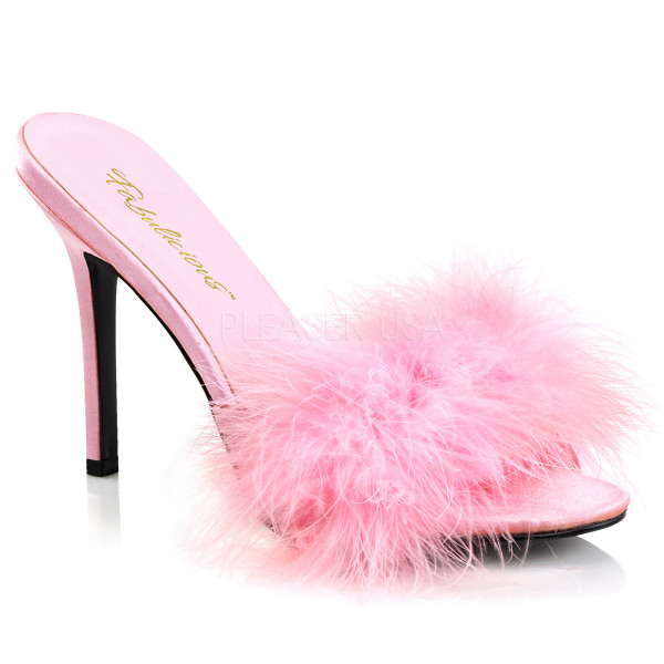 4 inches Heel Marabou Slipper — image 13 of 16