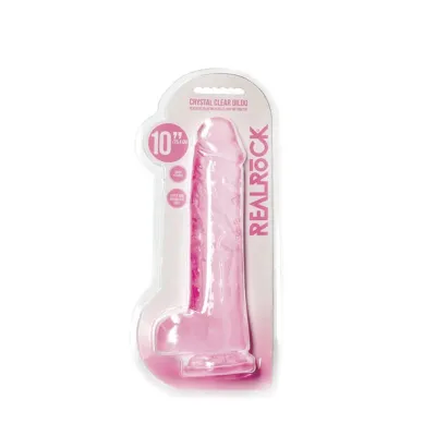 Realrock Realistic Dildo With Balls 10 25 4 cm Pink