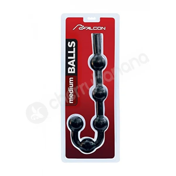 Falcon Balls Black Medium Anal Cord