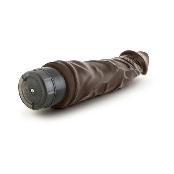 Dr Skin Vibe 6 8.75 inches Chocolate Brown Vibrating Dildo