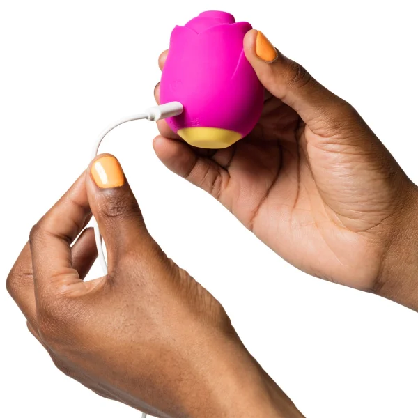 ROMP Rose Pleasure Air Rechargeable Clitoral Massaging Stimulator