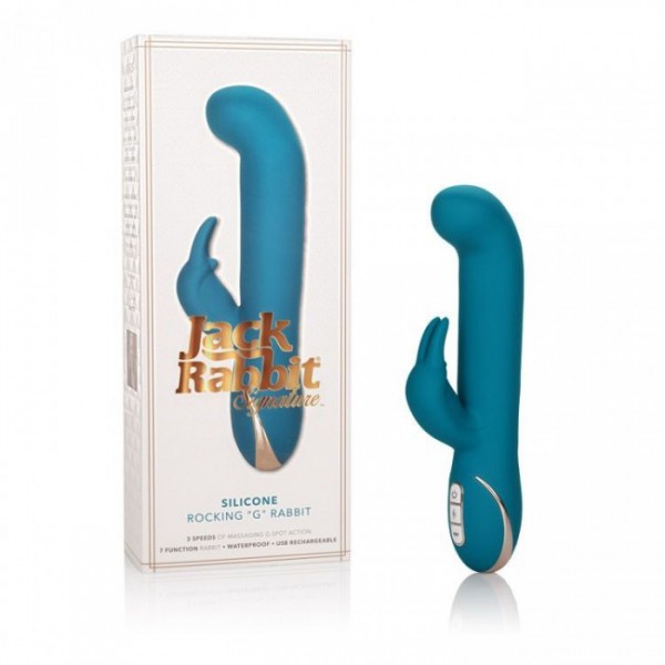 California Exotic 8.5" USB-Rechargeable Rocking Jack Rabbit Vibrator