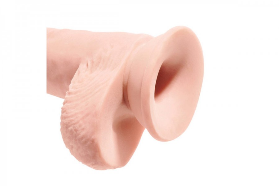 KING COCK PLUS 10 IN.TRIPLE DENSITY FAT COCK WITH BALLS