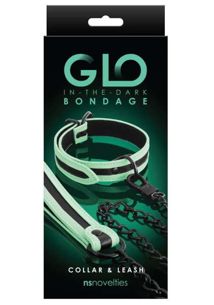 GLO Bondage Collar and Leash