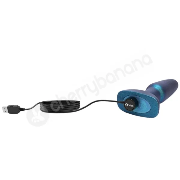 B-Vibe Limited Edition Rimming Plug 2 Space Green 4.8" Anal Plug With Gift Set