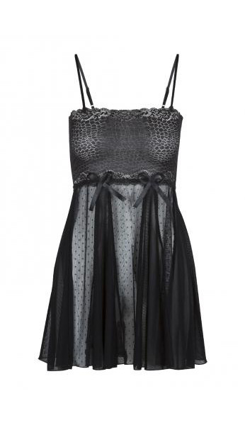 Transparante Babydoll With Bows - Small