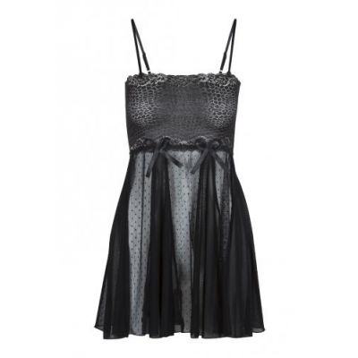 Transparante Babydoll With Bows Small