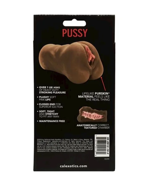 Stroke It Pussy Mastorbator - Brown