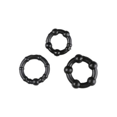 Black Performance Erection Rings Packaged