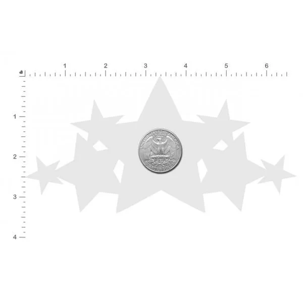 Pastease Demi Silver Glitter Star Breast Covers Pasties