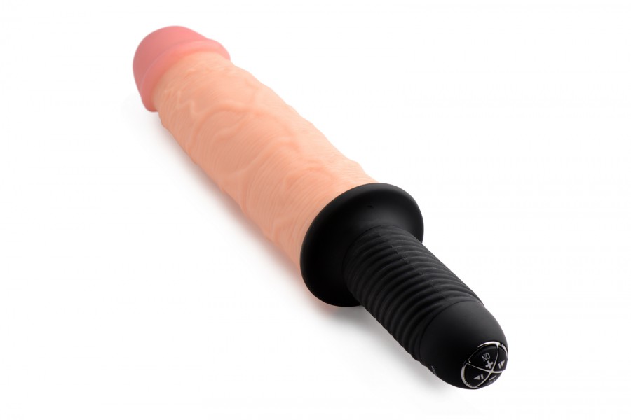 10" Vibrating Cock + Handle