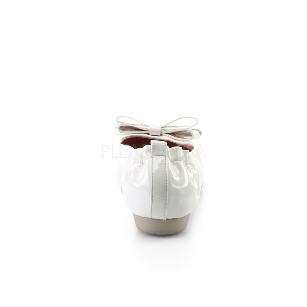 Round Toe Foldable Flats W/ Bow