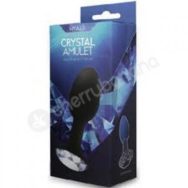 Crystal Amulet Black Small Jewelled Butt Plug