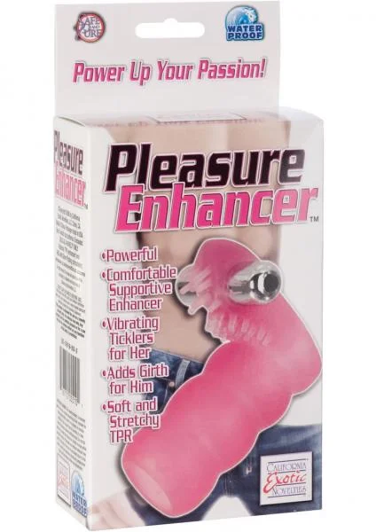 Pleasure Enhancer With Removable Stimulator Waterproof 3.5 Inch Pink — image 4 of 4