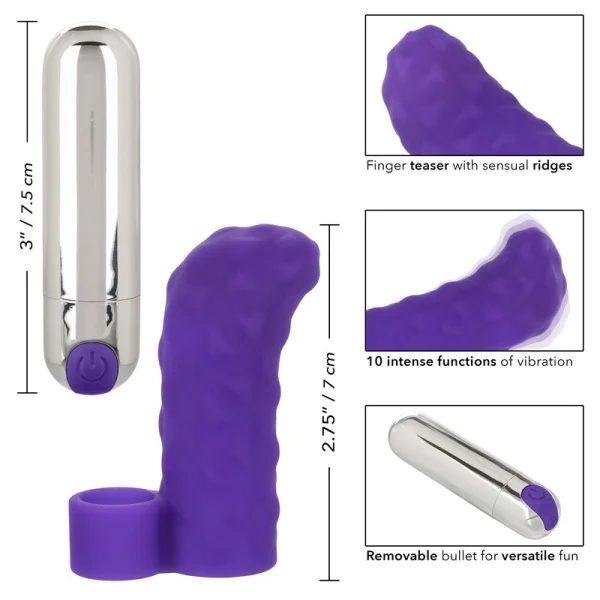 Intimate Play Purple Rechargeable Finger Teaser