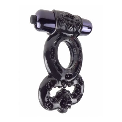 Infinity Super Ring Black Cock And Ball Ring