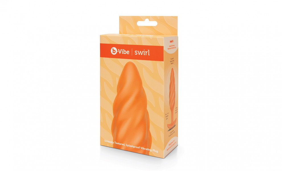 b-Vibe Swirl Texture Butt Plug
