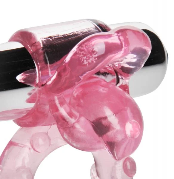 Lick Her Vibrating Cock Ring Pink — image 6 of 6