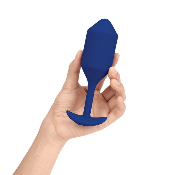 b-Vibe Vibrating Snug Plug Weighted Silicone Butt Plugs with Vibration 2 Sizes