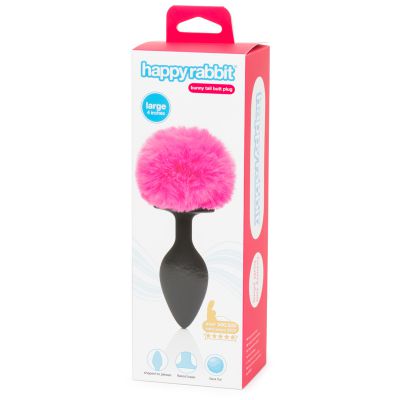 Large Fluffy Rabbit Tail Plug