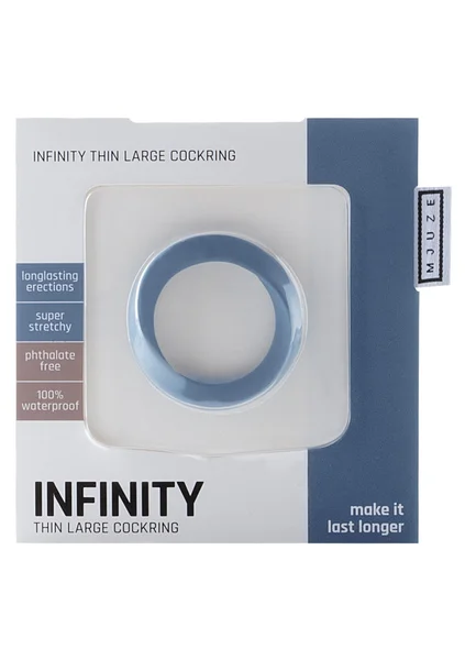 Infinity - Thin - Large Cockring (Blue) — image 11 of 12