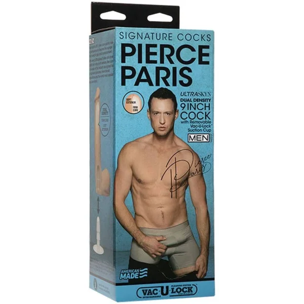 Signature Cocks - Pierce Paris - 9 Inch Ultraskyn Cock With Removable Vac-U-Lock Suction Cup