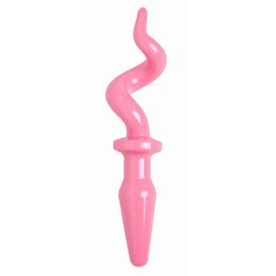 Piggy Tail Anal Plug Pink