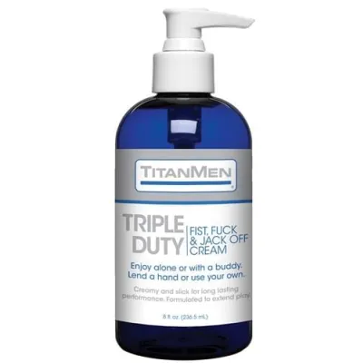 Titanmen Triple Duty Fist Fuck and Jack Off Cream Bulk 8 Fl Oz