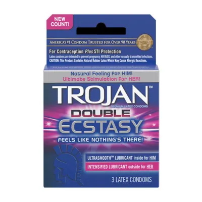 Trojan Double Ecstasy 3pk 3pk