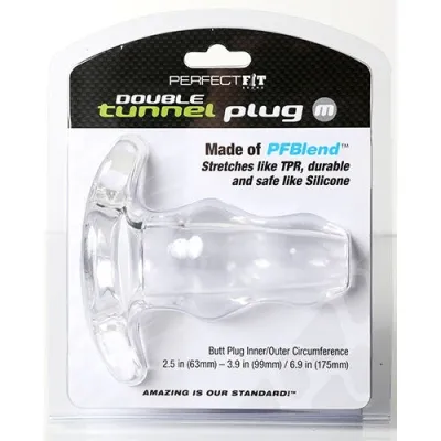 PerfectFit Double Tunnel Plug Clear