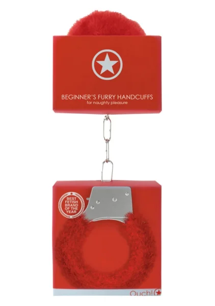 OUCH! Beginners Metal & Fur Handcuffs