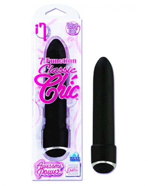 7 Function Classic Chic 11cm Vibrator - Black