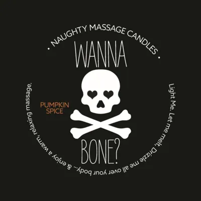 Naughty Massage Candle Wanna Bone Pumpkin Spice
