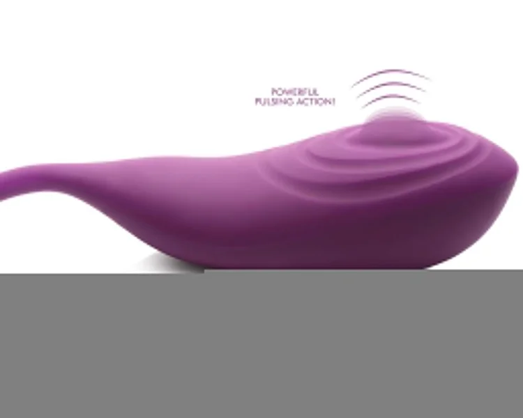 Slim Pulse 7x Pulsing Clit Stimulator and  Vibrating Egg - Purple