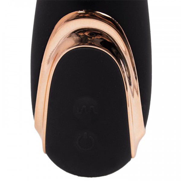 Bondara Black Cat Rose Gold 7 Function Rabbit Vibrator