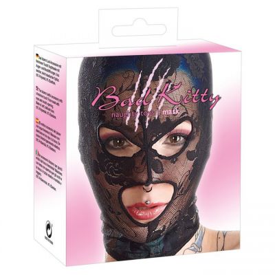 Bad Kitty Black Sheer Lace Hood