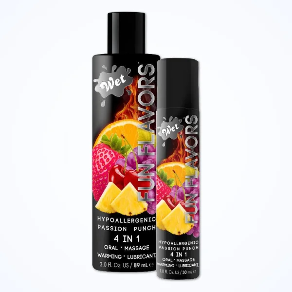 Wet Fun Flavors Passion Punch Warming Water-Based Lube | 3oz