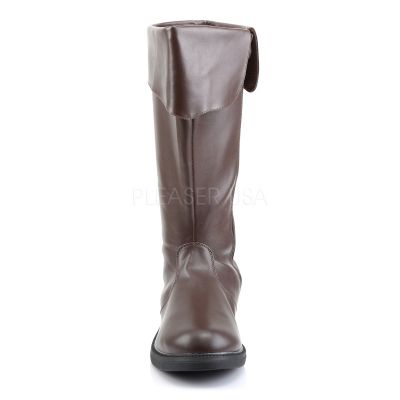 CAPTAIN 105 Pirate Captain BROWN PU Knee BT
