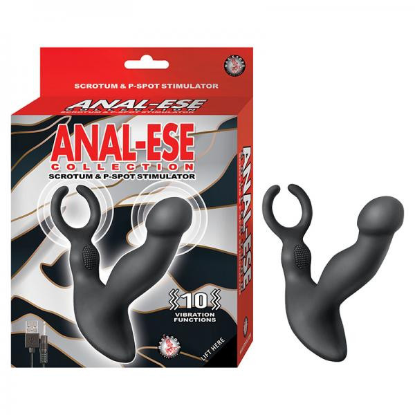 Anal-ese Collection Scrotum & P-spot Stimulator - Black
