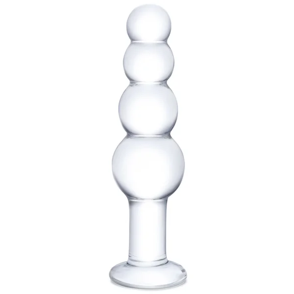 Glas 7.25-inch Beaded Butt Plug
