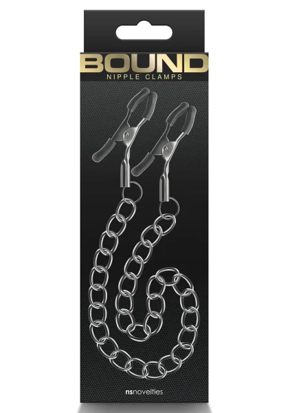 Bound Adjustable DC2 Nipple Clamps by NS Novelties - Rose Gold