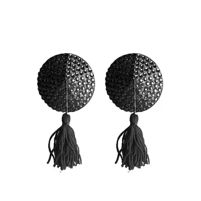 Nipple Tassels Round Black