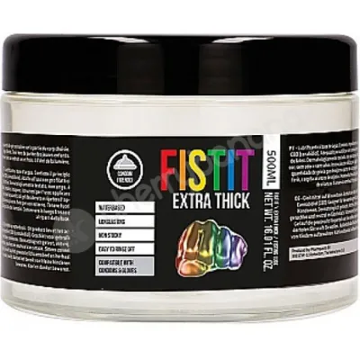 Fist It Extra Thick Water Based Lubricant 500ml Rainbow Edition Tub
