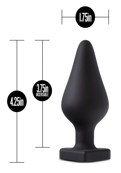 Blush Temptasia Fuck Me Silicone Heart Butt Plug