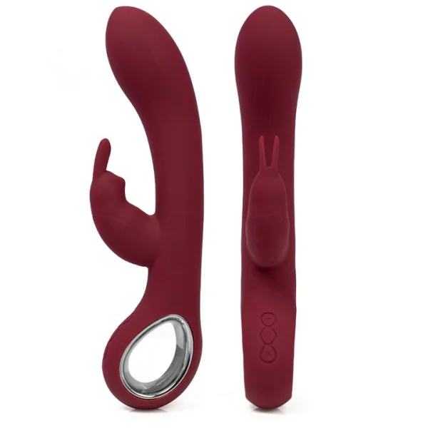 Mon Amour Burgundy Luxury Silicone 16 Function Rabbit Vibrator