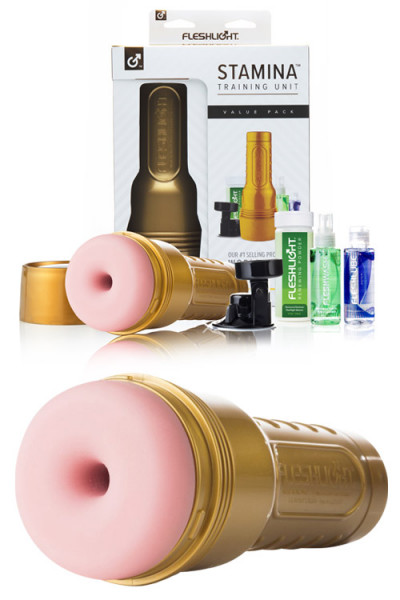 FleshLight Stamina Pink Pure Masturbator Value Pack