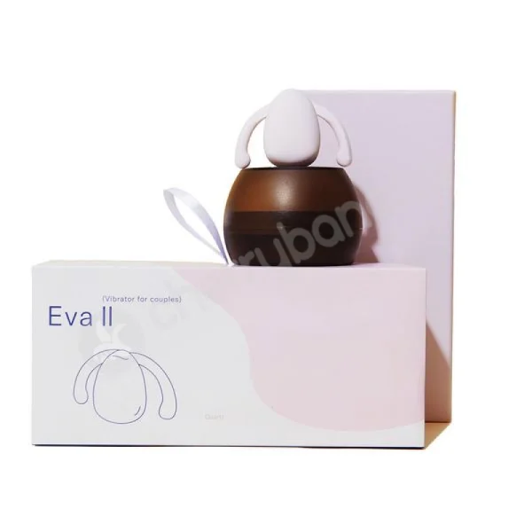 Dame Eva II White Silicone Hands-Free Clitoral Vibrator